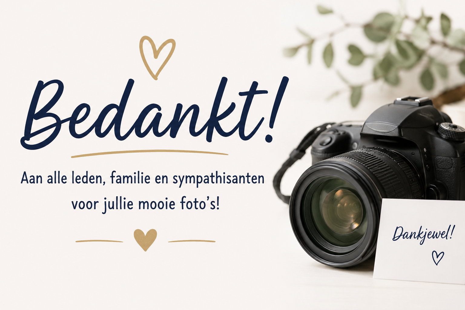 25 Bedankt voor jullie foto’s